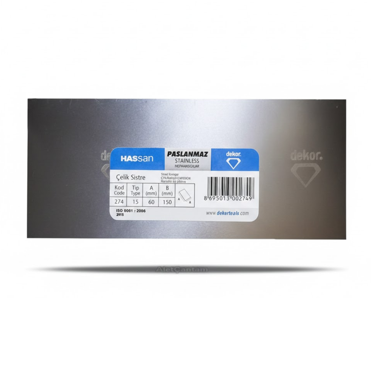 DEKOR 274 ÇELİK SİSTRE (PASLANMAS ÇELİK)